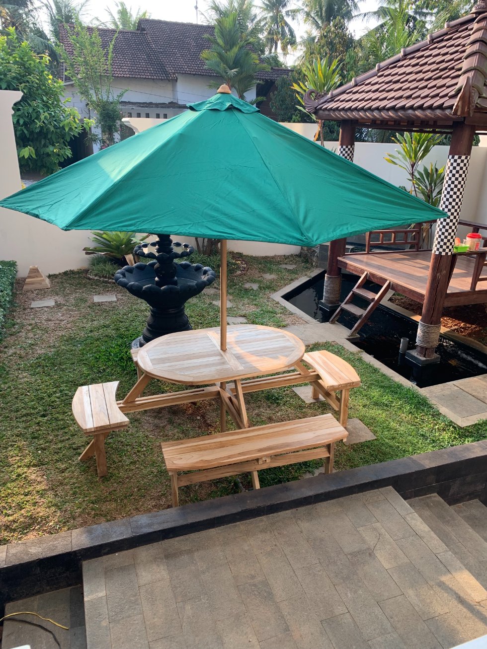meja payung custom